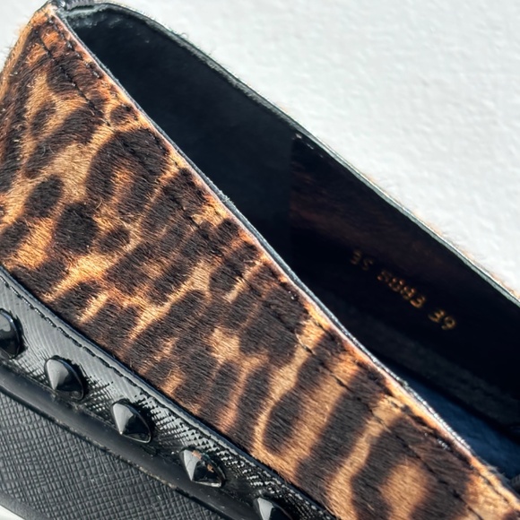 Prada Leopard Calf Hair Slip On Size 39 - Picture 4 of 5